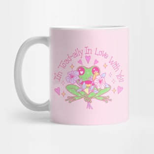 Im Toad-ally In Love With You. Frog In Love. Happy Valentines Day Mug